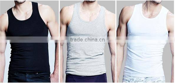 Blank Gym Mens Stringer Tank Top Wholesale/Elastic Tank top underwear