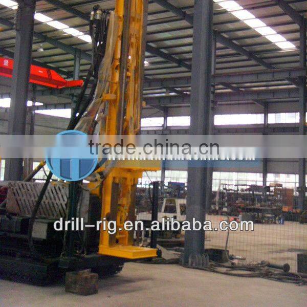HF200Y multifunctional water well drilling rig with air compressor, caterpillar band water well drilling rig