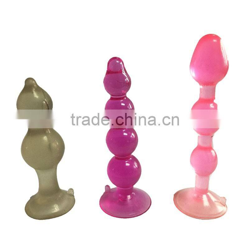 2016 New Beautiful chinese Sex toy factory safe and flexible Silicone anal sexy toy for women