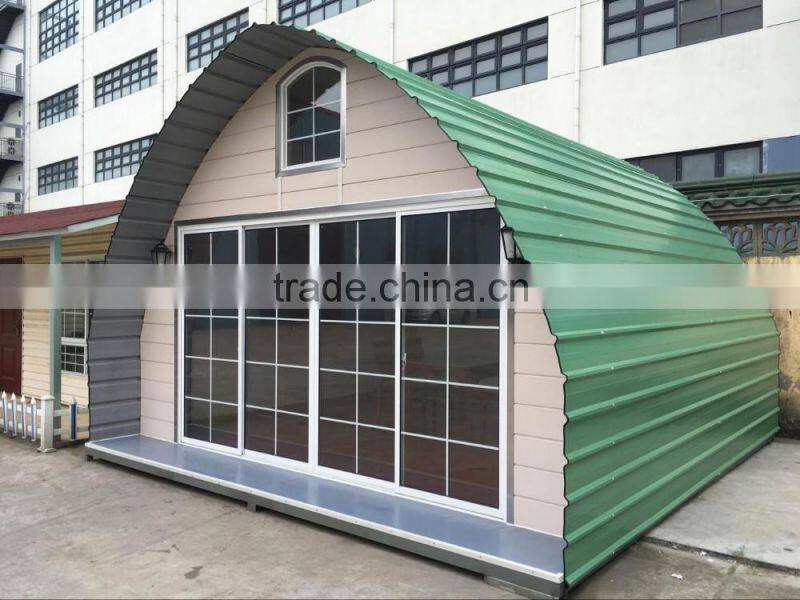 Transportable Modern Prefab Fiberglass Dome House/new style cheap arched cabin houses prefabricated tiny homes