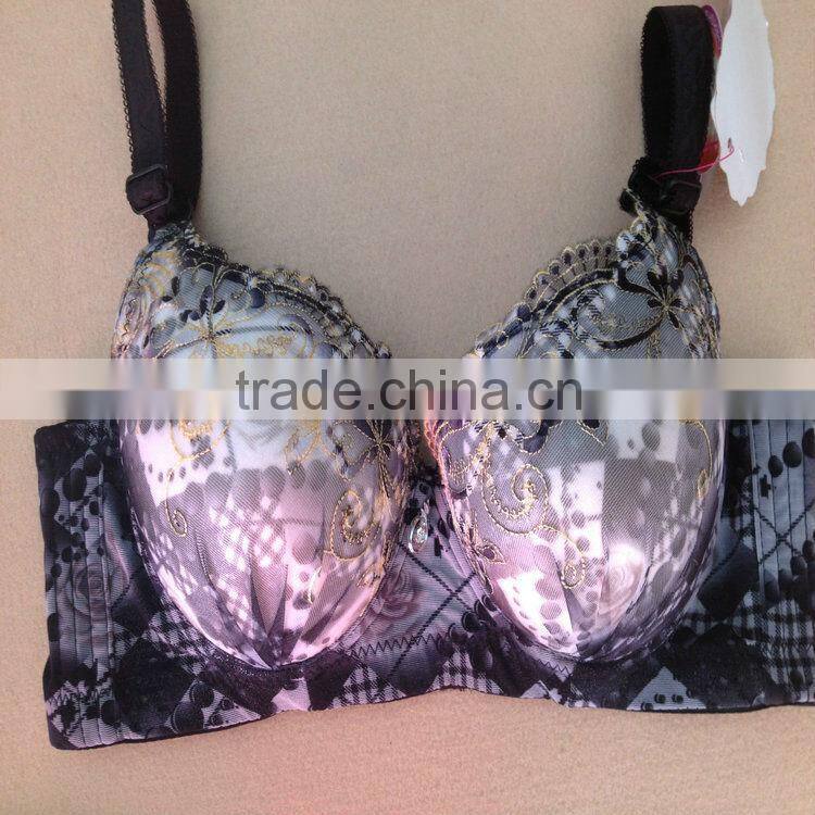 2.05USD 34-38 B Cup High Quality Mixing Styles Adjustable Fashional Ladies Sexy Push Up Bras (gdwx192)