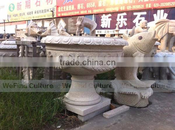 Big Outdoor Garden Stone Flower Pots