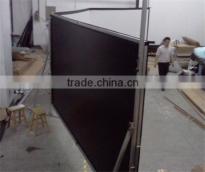 BW Remote Control Wall Mount Fixed Frame Screen/Electric Projection Screen