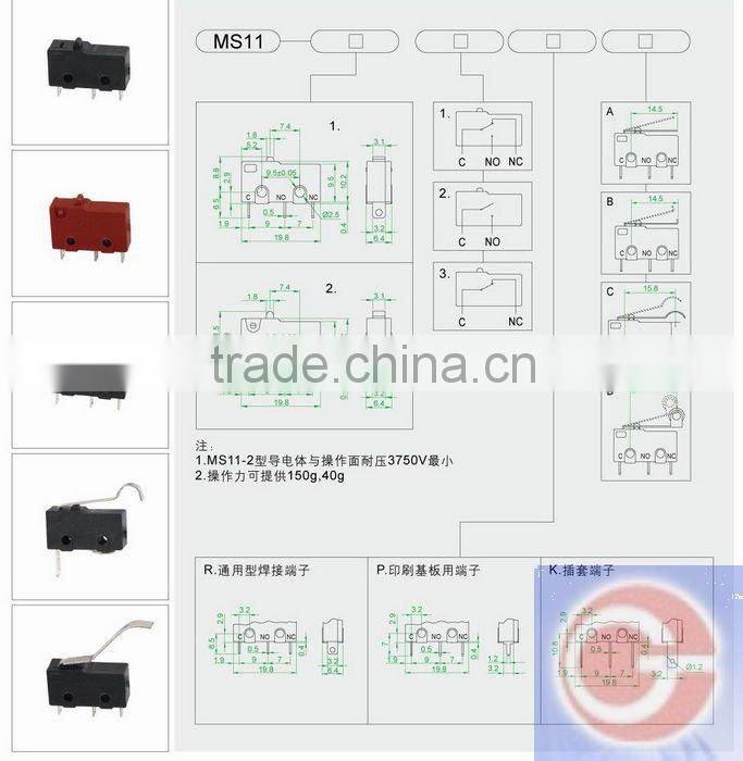 QUALITY micro roller switch