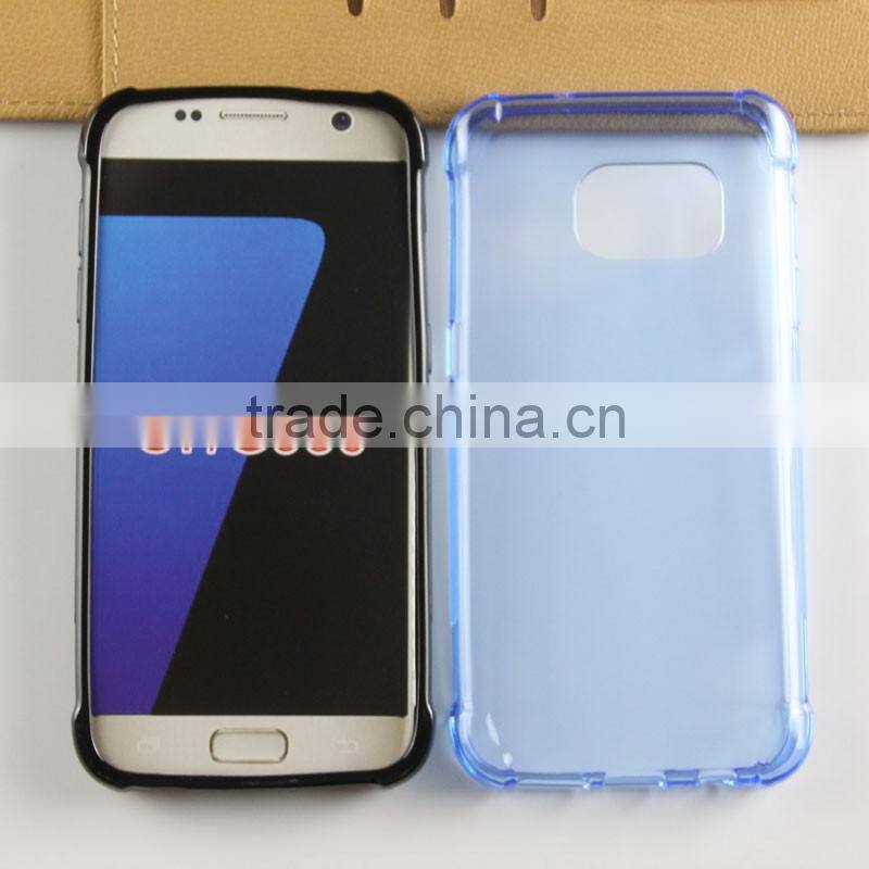 clear Transparent soft tpu anticollision dust control cell phone case for Samsung Galaxy S7 G930 skin