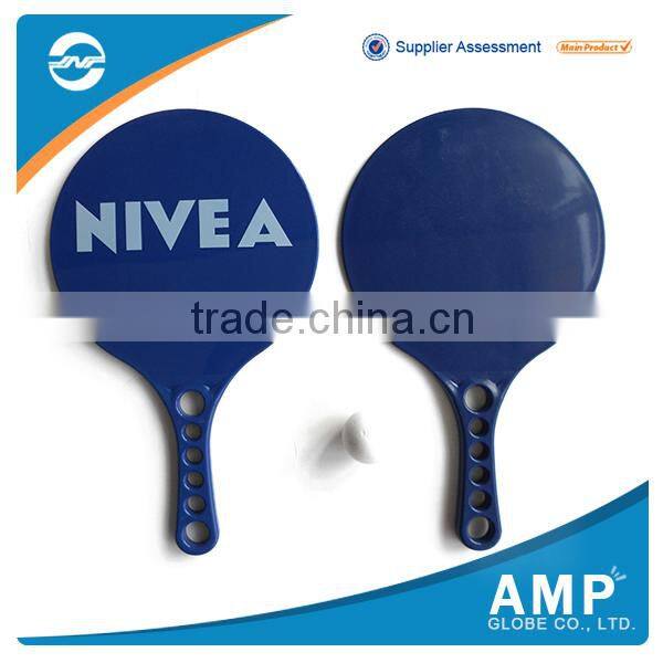 2016 Wholesale latest design plastic beach racket with ball