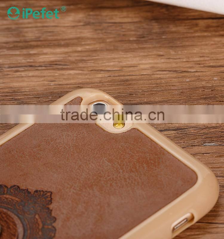 PU Leather TPU Kickstand Back Cover Cases For iPhone 6S