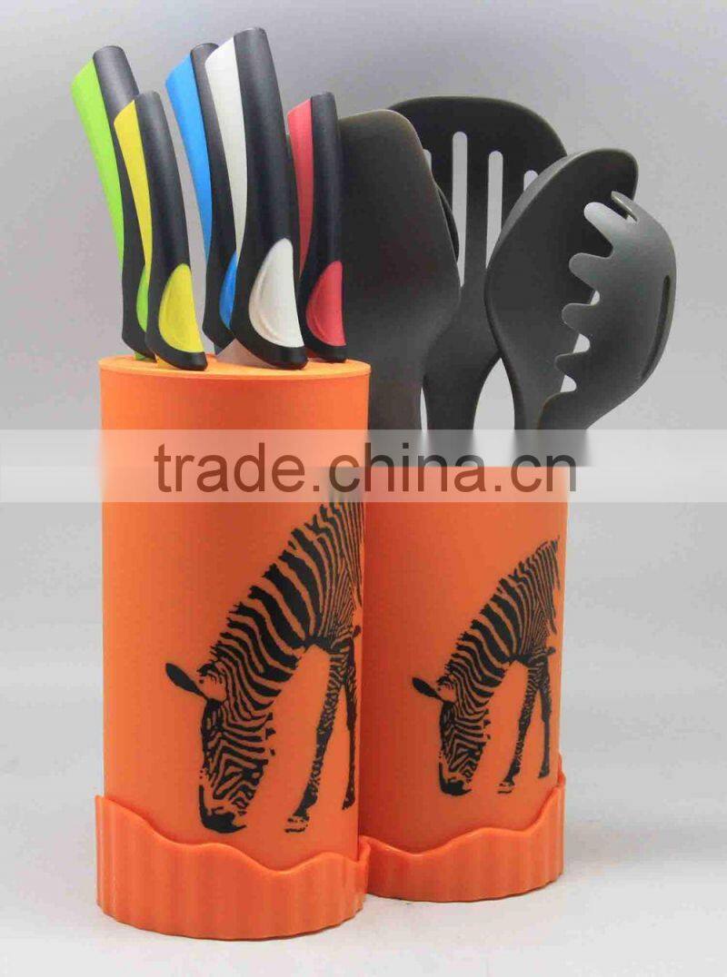 Nylon kitchen tools with stand/Household cooking ware with stand/ Nylon kitchen ware set