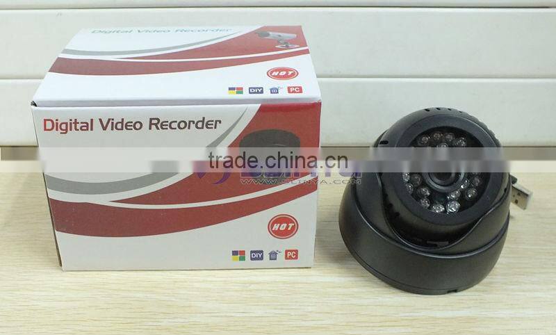 TF Card CCTV Dome Camera Surveillance Recorder DVR 24 IR LED Night Vision