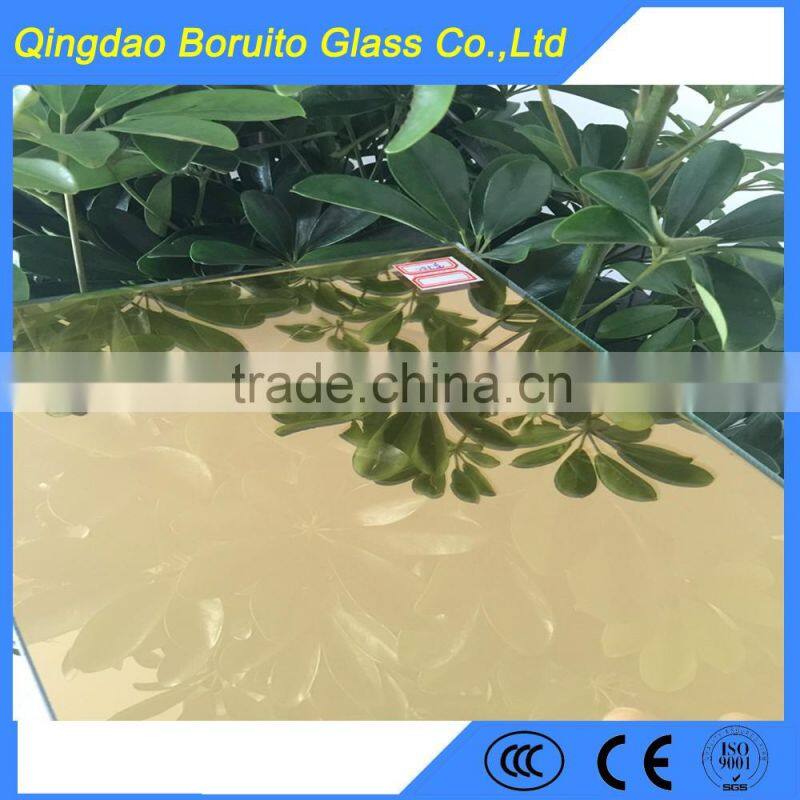 High quality 6mm clear single coated float aluminum mirror glass