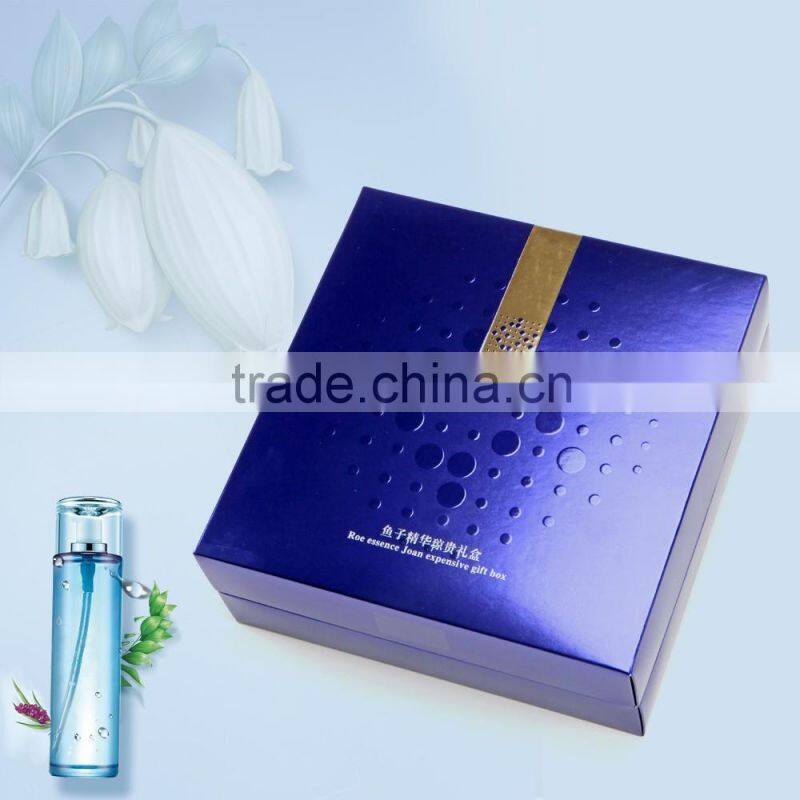 Professional gold foil hot stamping and embossing cosmetic boxes