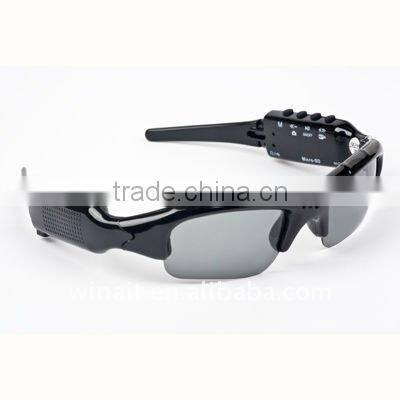 2012 new cheap DVR MP3 Sunglasses, 2.0 mage support TF/MicroSD