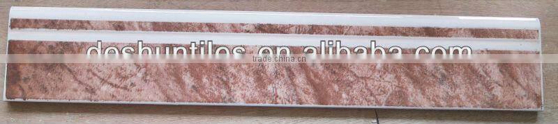 Red Body Ceramic Skirting Tile