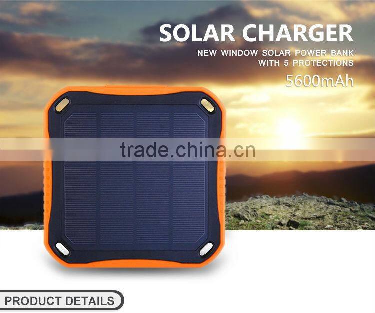 2015 new waterproof solar charger, super fireproof solar charger