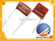 polypropylene film cap /CBB21 0.22uf 160vdc china capacitor manufacture