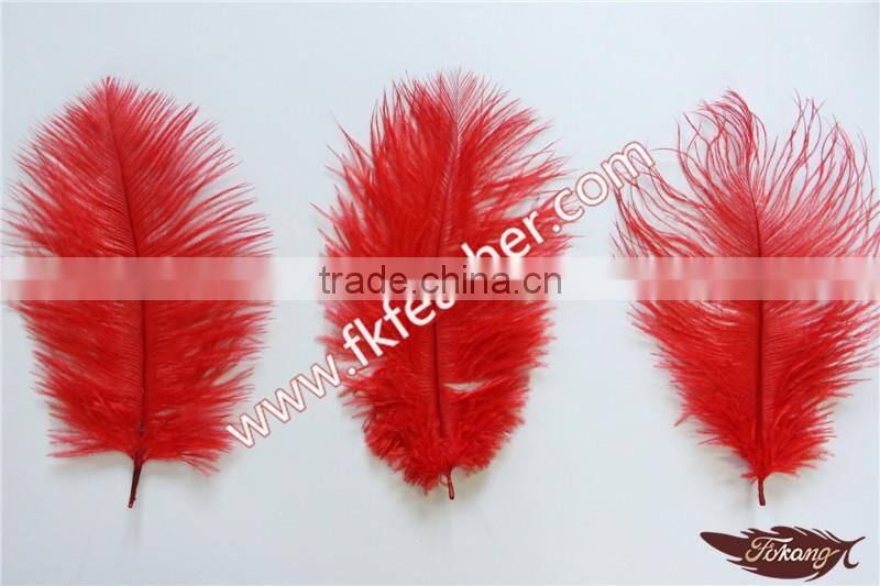 Cheap Ostrich Feathers 15CM -20CM Red Small Ostrich Feather For Wedding And Party Decoration