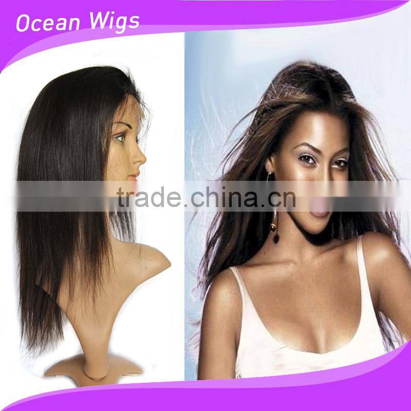 Natural hairline cheap raw virgin remy indian women bohemian hair lace front wig,black color 100% human hair wigs with baby hair