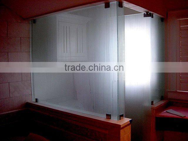 6mm hot sale glass/ acid etched glass for shower room/ glass door