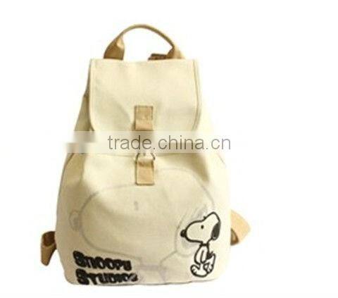 2016 Wholesale fashion canvas backpack popular white outdoor backpack for girls taobao hot sale bags