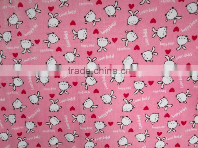 100% polyester flannel fleece fabric