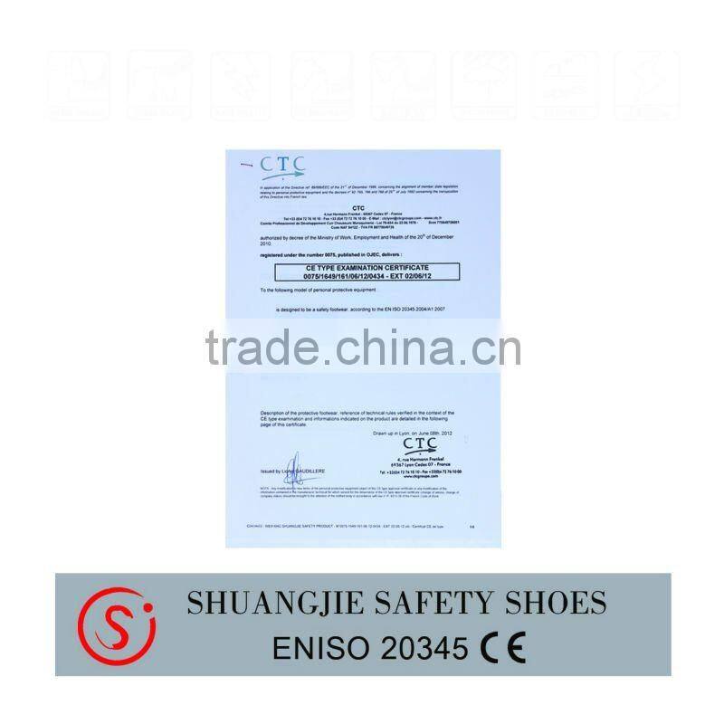 Rubber sole abrasion resistant work shoes