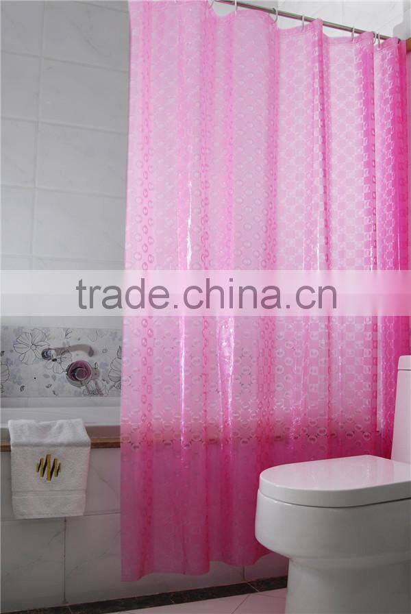 PVC Transparent Waterproof Bathroom Curtain