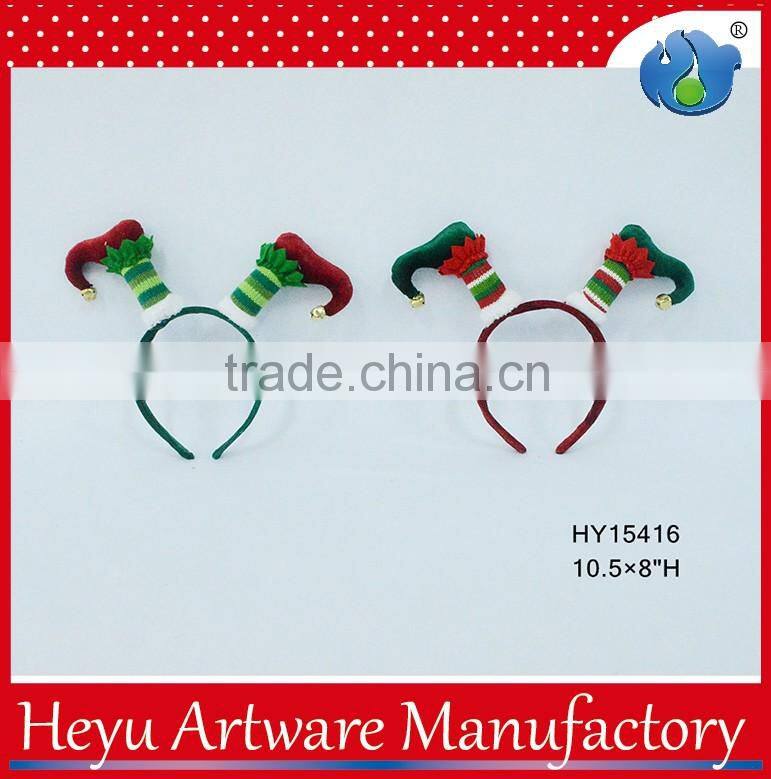 Christmas Elf Handicraft Headbands Felt Christmas Funny Baby Hair Accessory