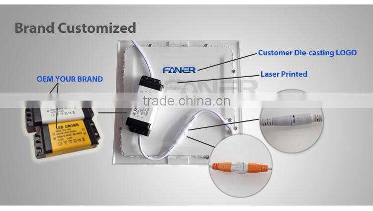 SKD Certification high quality 100LM/W ultra thin 12v dc led light panel