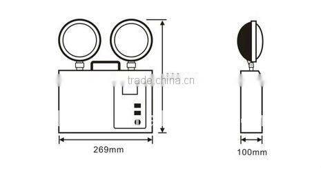 2016 Popular Non-maintained Emergency Twinspot Light DP126B