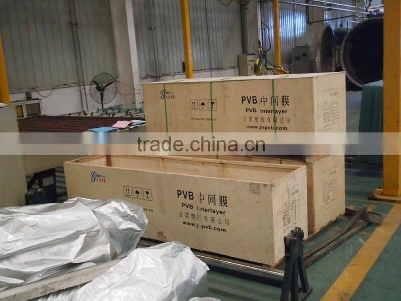 6mm+0.76mm+6mm double glazing tempered laminated glass manufacturer price