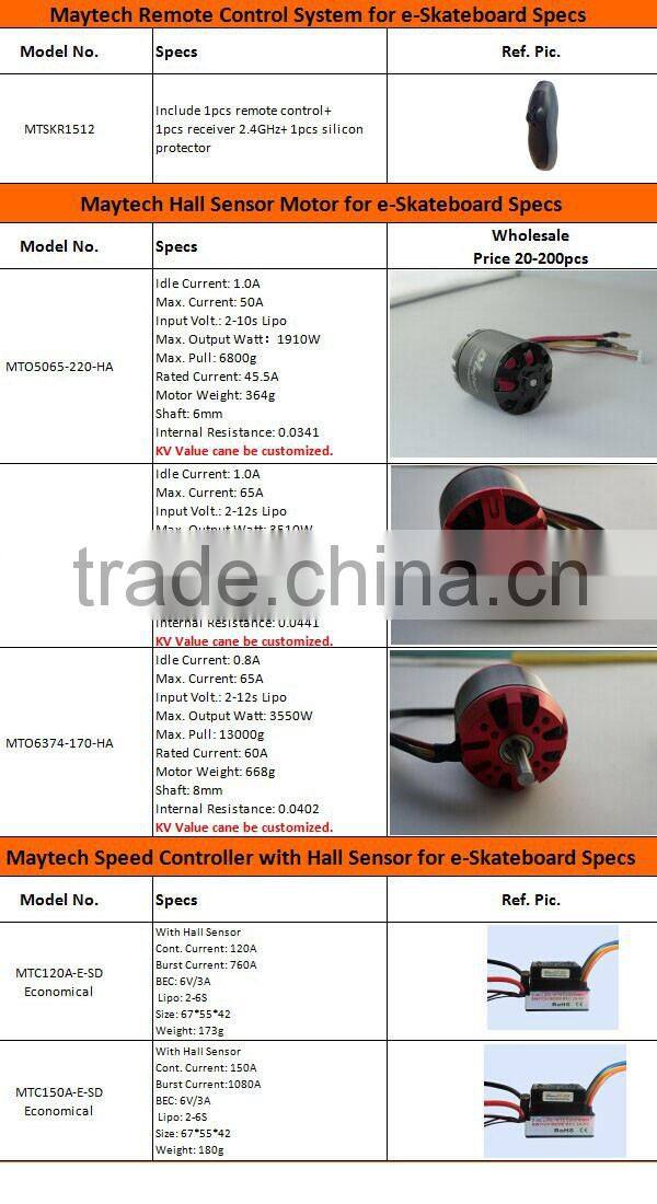 Maytech wireless remote control electric skateboard controller