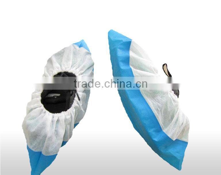 2015 Green disposable non slip shoe covers for hotel