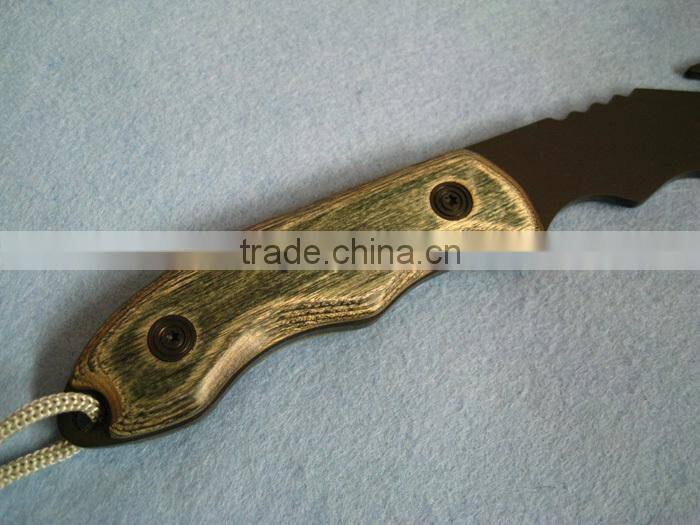 portable outdoor camping axe with wood handel