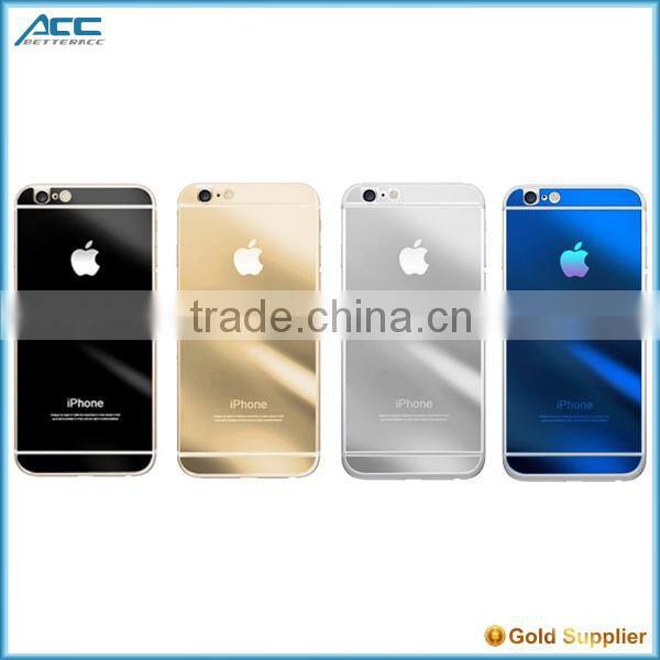 2015 new arrived hot selling factory cheap metallic plating color tempered glass screen protector for iPhone 6 6Plus