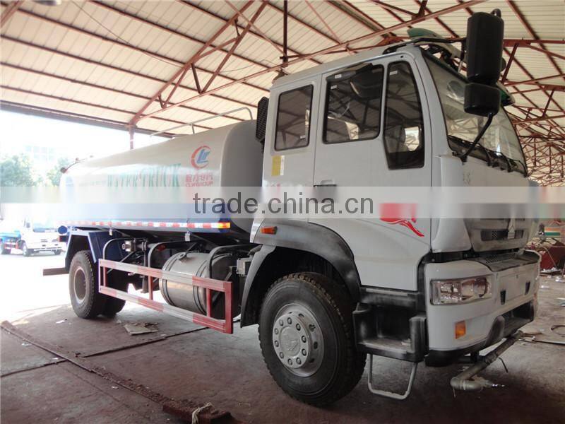 High quality low price 12000 litres sino trucks water tank