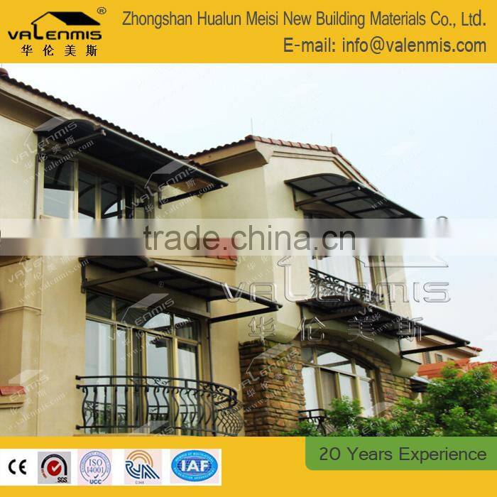 garden aluminum rain canopy of window