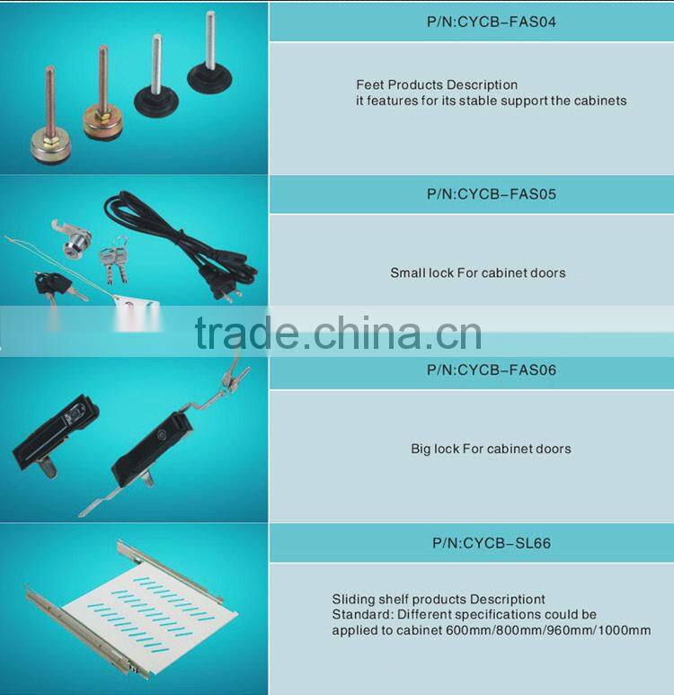 19'' Floor Standing Network Rack Server Cabinet with Lockable Front Door