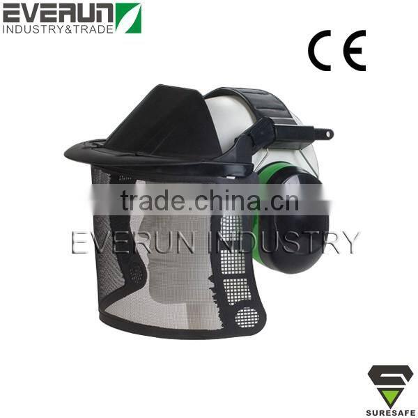 ER9415 Mesh face shield with earmuffs for brush cutters