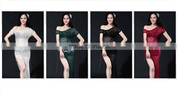Wuchieal Sexy Lace Women Belly Dance Dress