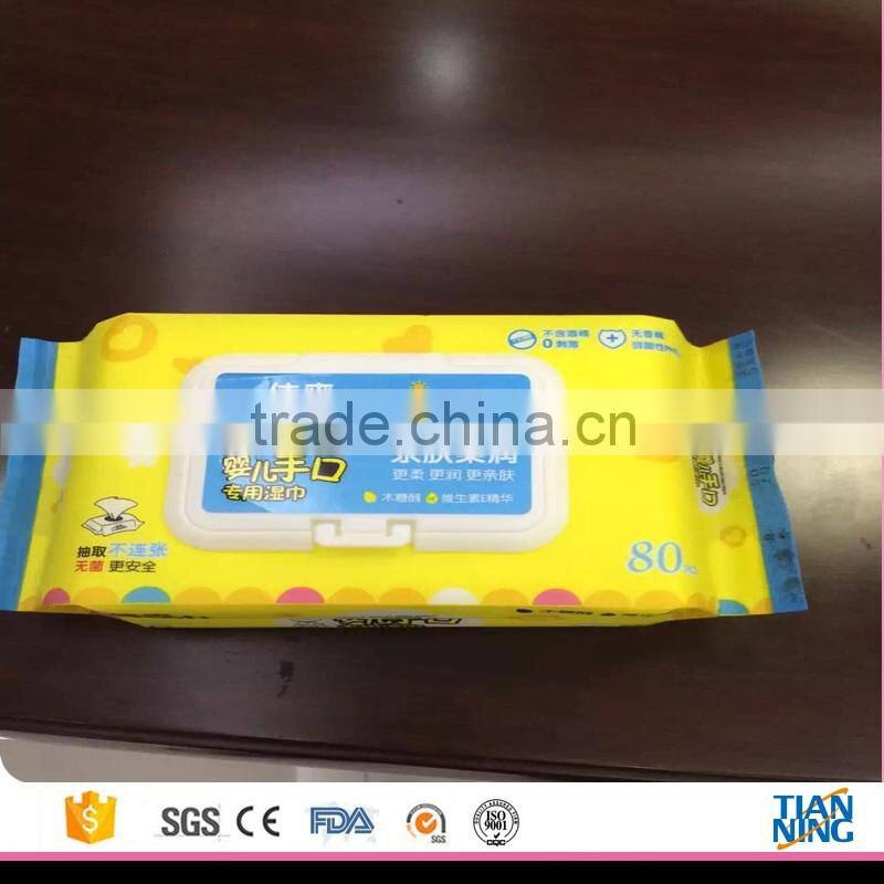 Baby face cleansing wet wipes/cleansing face wipes/OEM manufacturer China