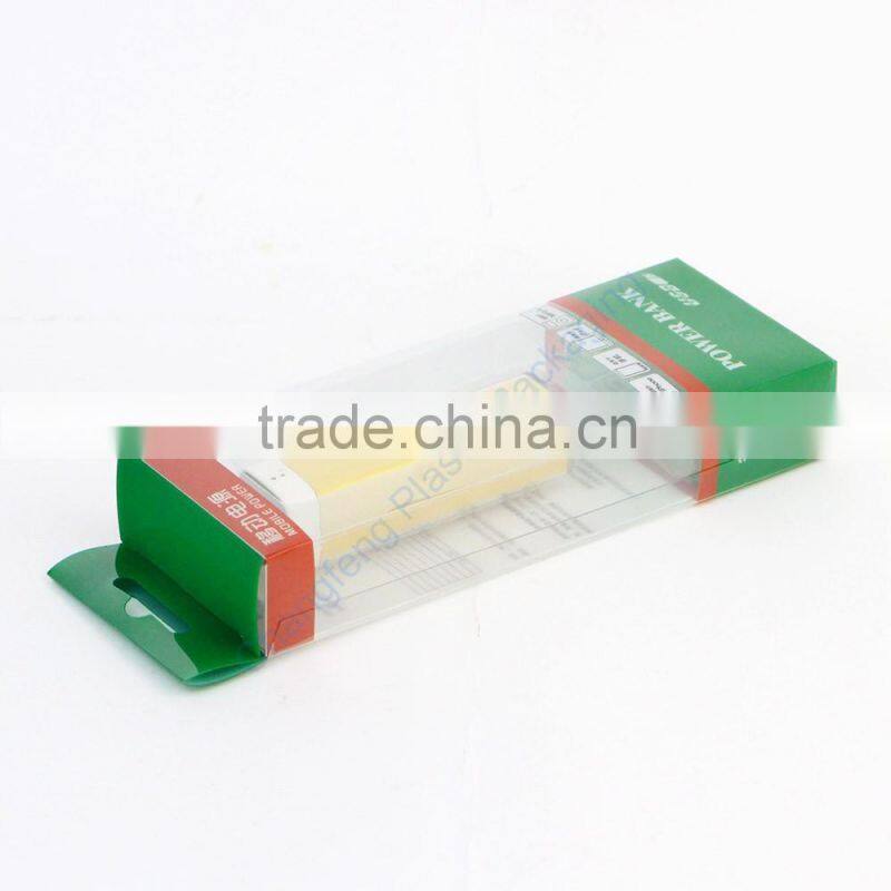 Fashionable Custom Logo Transparent Power Bank Packing Box
