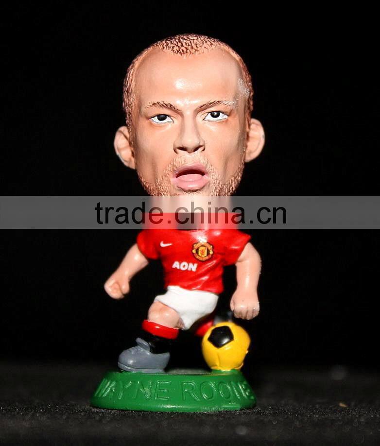 Wholesale Custom Plastic Figure,Famous Scoccer Player Miniature Plastic Action Figure