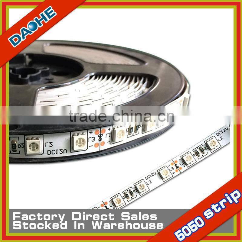5 Meter White Green No-waterproof 5050 SMD 60LED/M 14.4W/M Super Bright LED Flexible Strip Light New