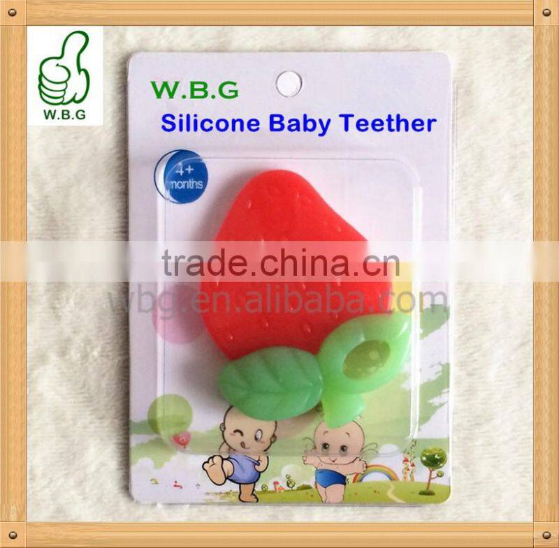High Quality Safe Baby Teether Teething Ring Banana Silicone Toothbrush