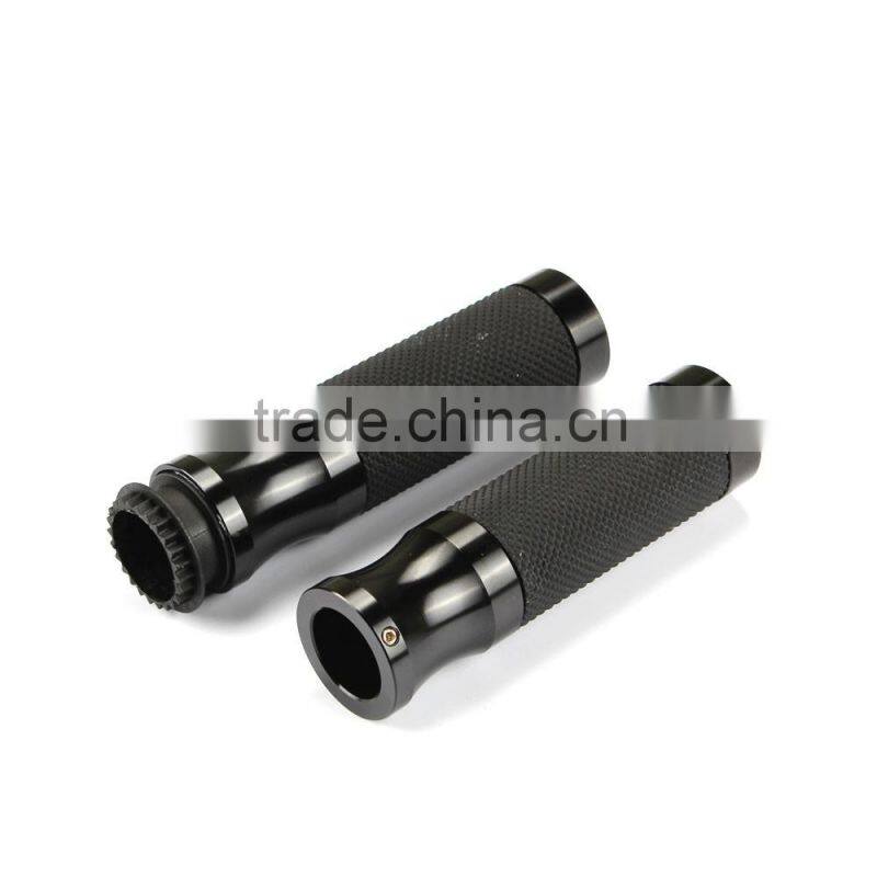Soto Racing - 22mm Universal Motorcycle CNC Handle bar / Handlebar Grips leather and aluminum Material