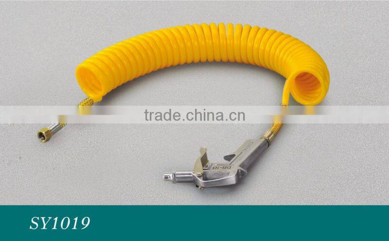 Cable cleaning Spring Air hose with gun