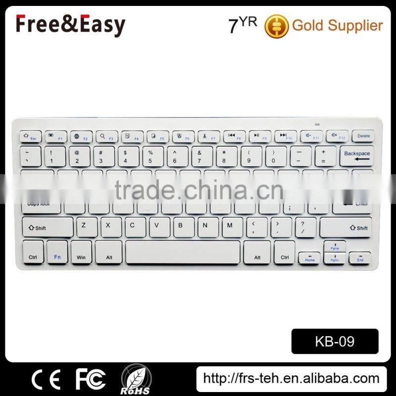 Mini 78 keys UK layout wireless bluetooth keyboard for PC, tablet and smart phone
