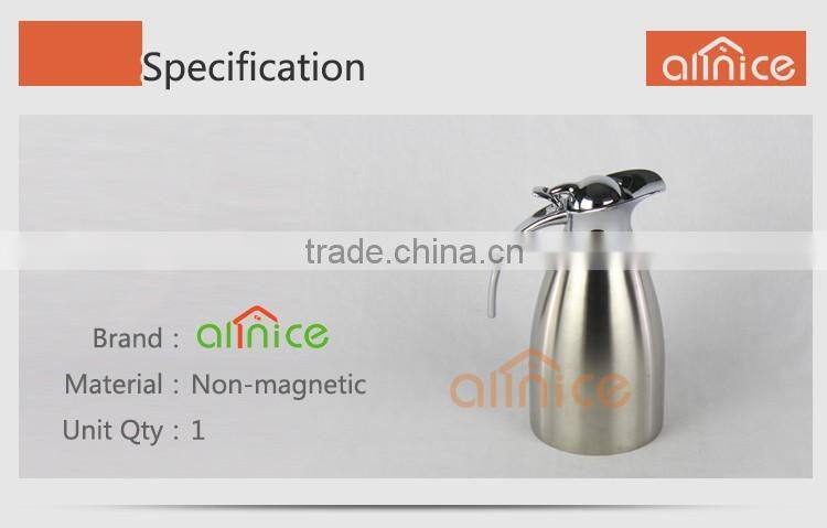 Allnice daily vacuum handle Insulated stainless steel tea carafes /thremal water kettle/coffee carefes