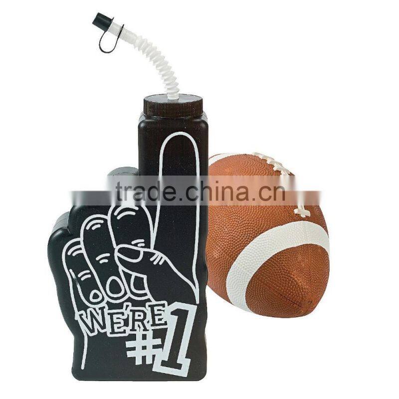 14 oz. 400ml Cool Fun Custom Shaped Party Sipper Cups Promotional Plastic Ice Cream Cone Molded Cups with Lids and Straws