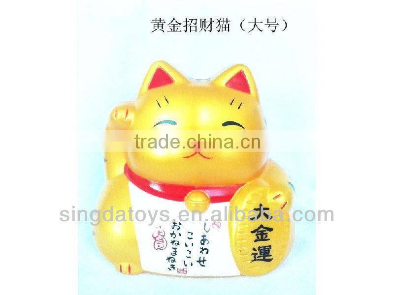Three color big lucky cat 2012 new design toy for kids